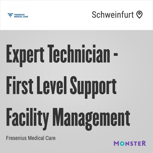 Expert Technician - First Level Support Facility Management