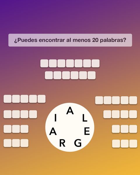 El juego de palabras más relajante